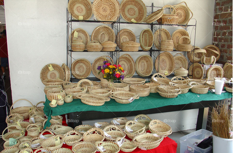 Sweet grass baskets
