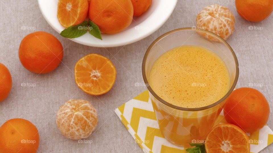 Fresh orange juice