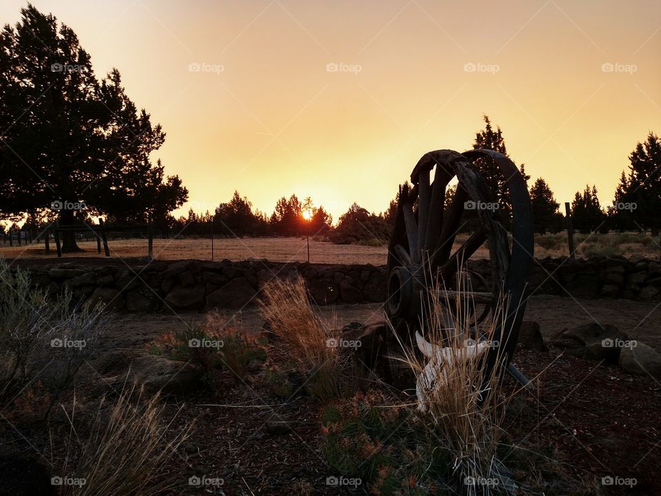 Sunset on Wagon Wheel