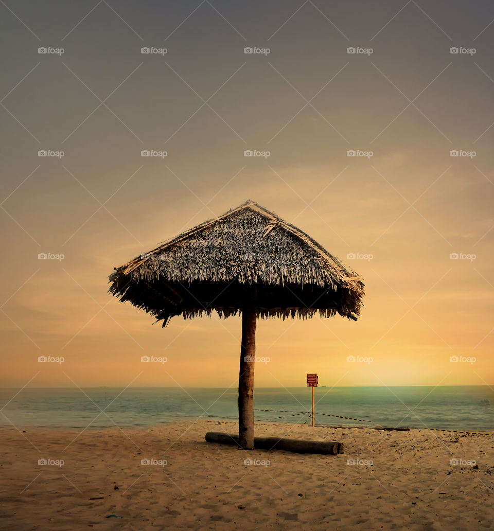 kemala beach at balikpaoan city