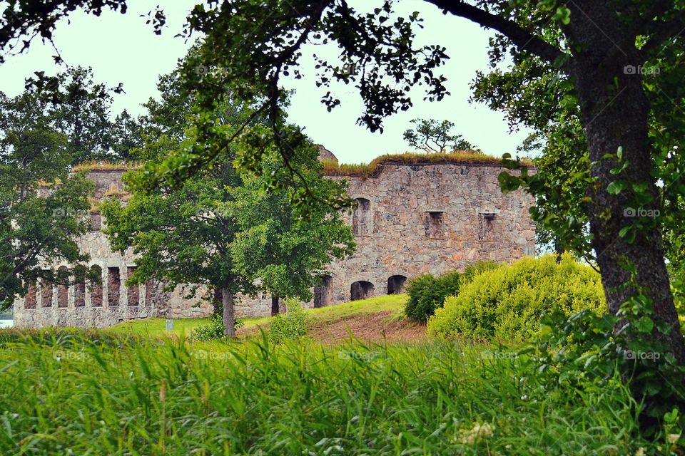 Castle ruins. Ruins in sweden vetlanda