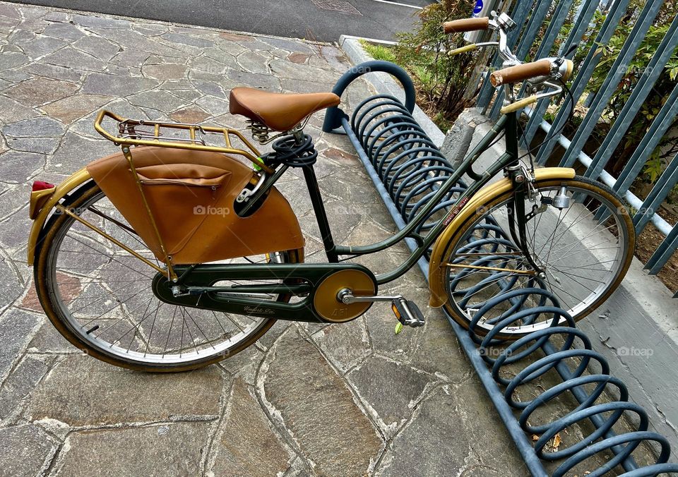 Vintage style bicycle parking 
