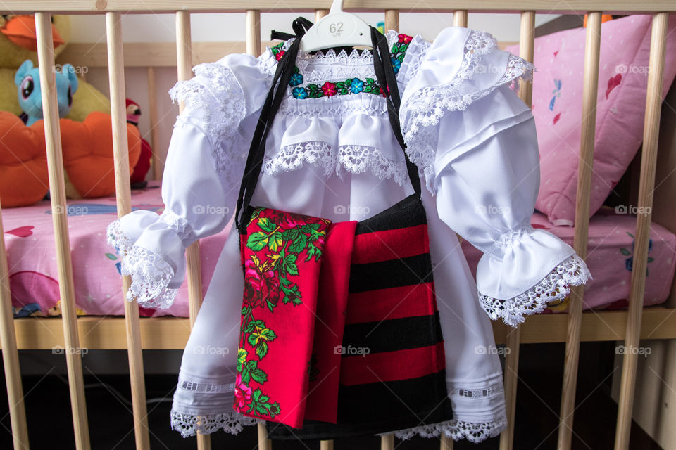 traditional romanian baby costume