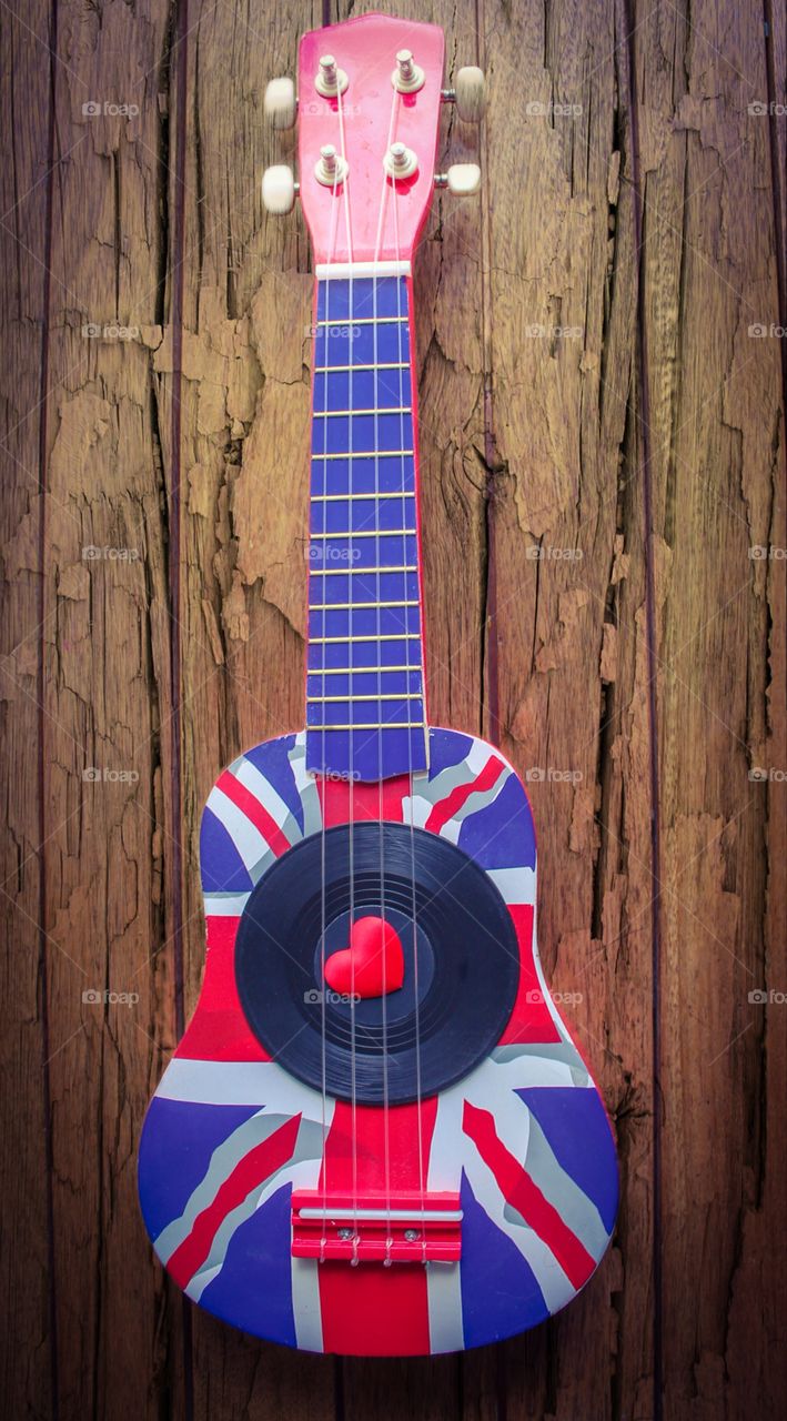 Union Jack ukulele 