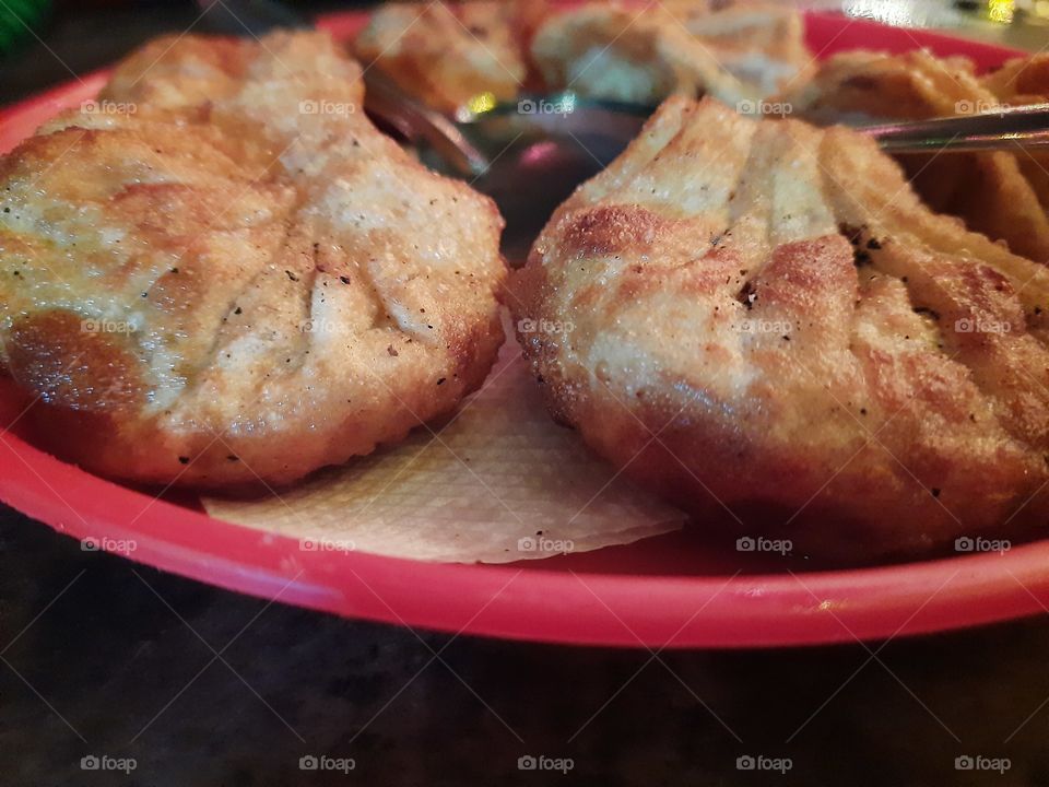 Delicious Fried chicken Momo.