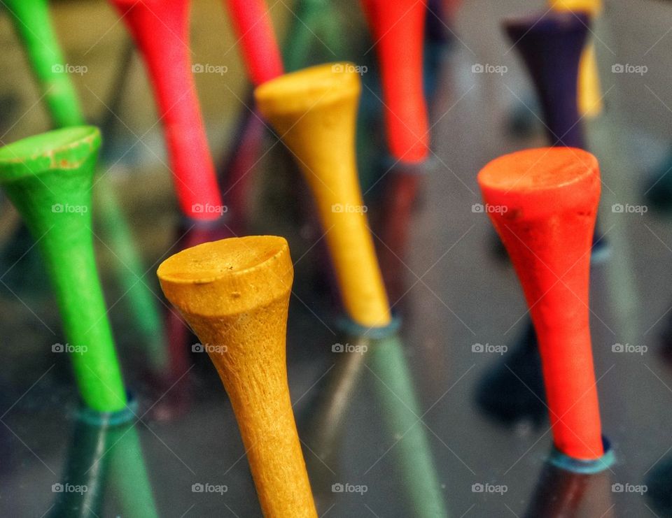Colorful Golf Tees