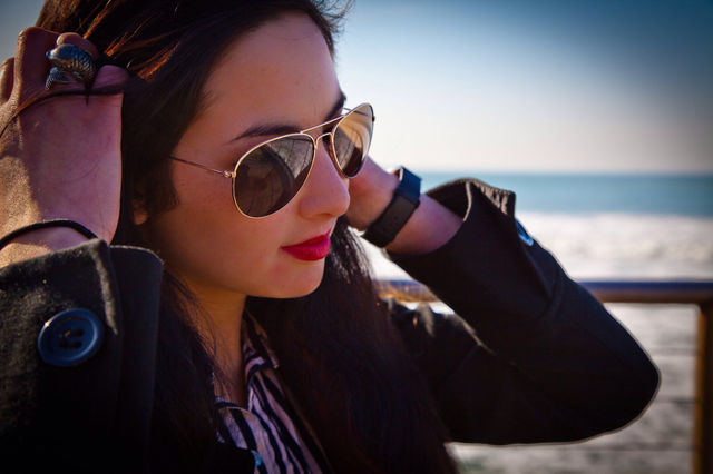 beach fashion girl people by Sheldonsteere