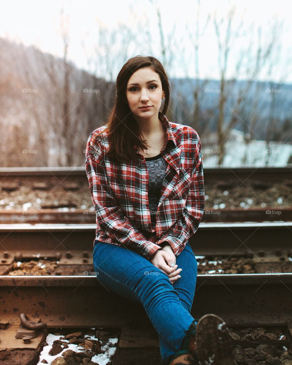Portrait, Fall, Woman, Girl, Outdoors