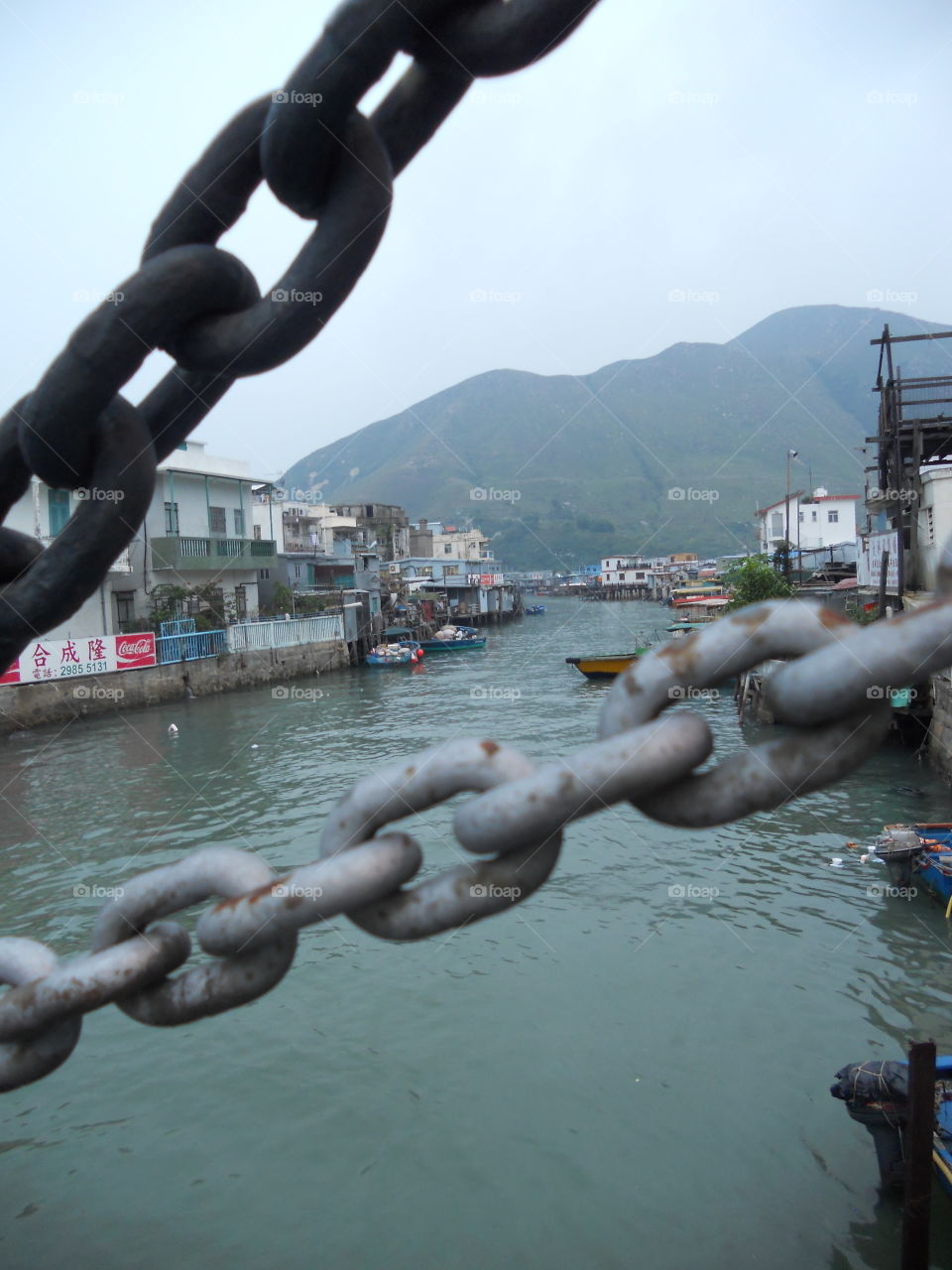 Tai O fishing village on Lantau Island Hong Kong
