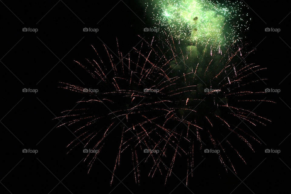 Fireworks, holiday, lights, flicker, splash, celebration, joy, sky, black sky, bright lights against the black sky, night, summer, night sky,
Bright lights of the salute against the black sky