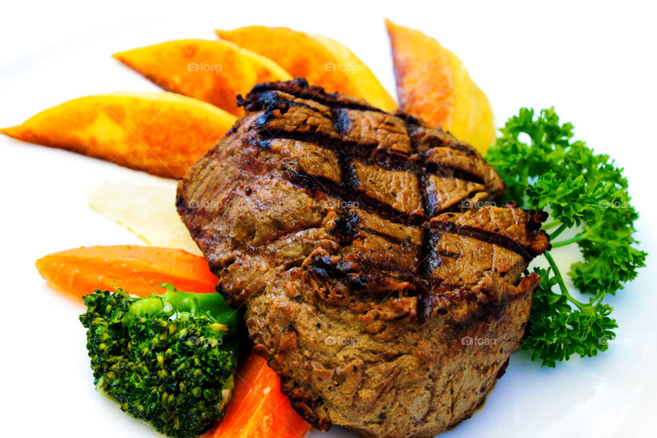 Grilled steak 