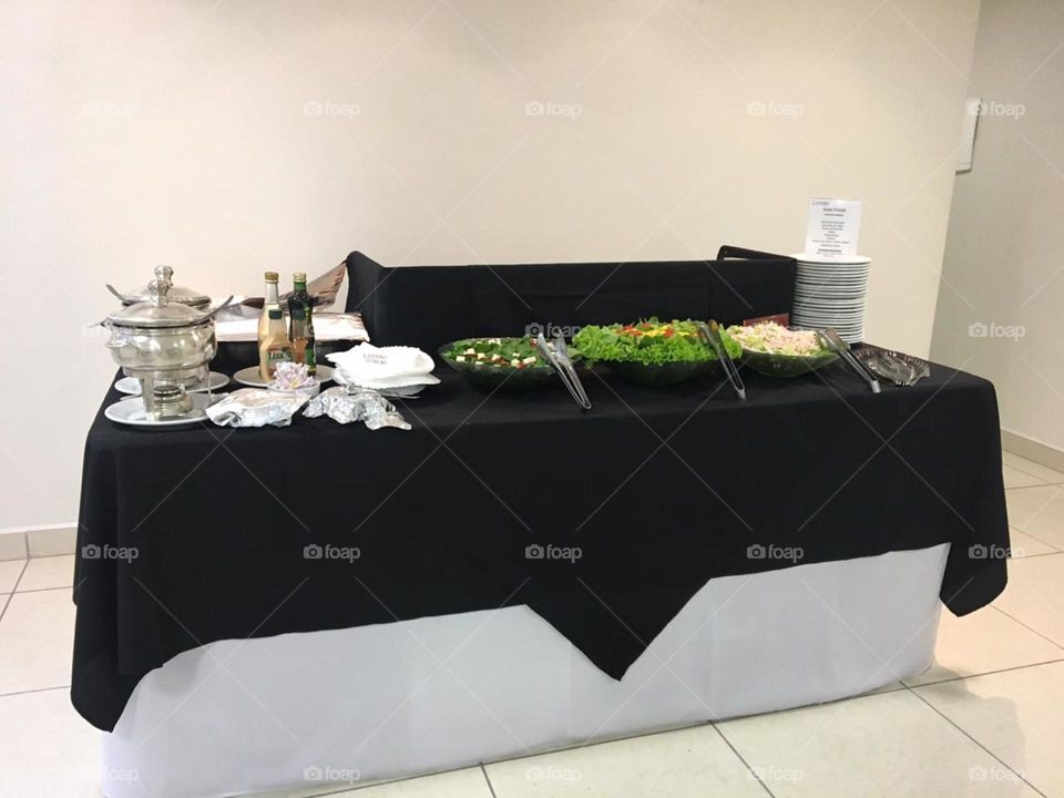 Mesa do buffet 