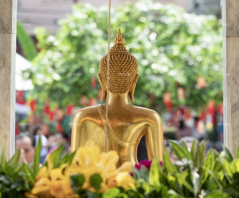 Thailand-Febuary 05 2019:Bangkok landmark tour brings you to the most must visit place , Wat Trimitr, the temple of the Golden Buddha
