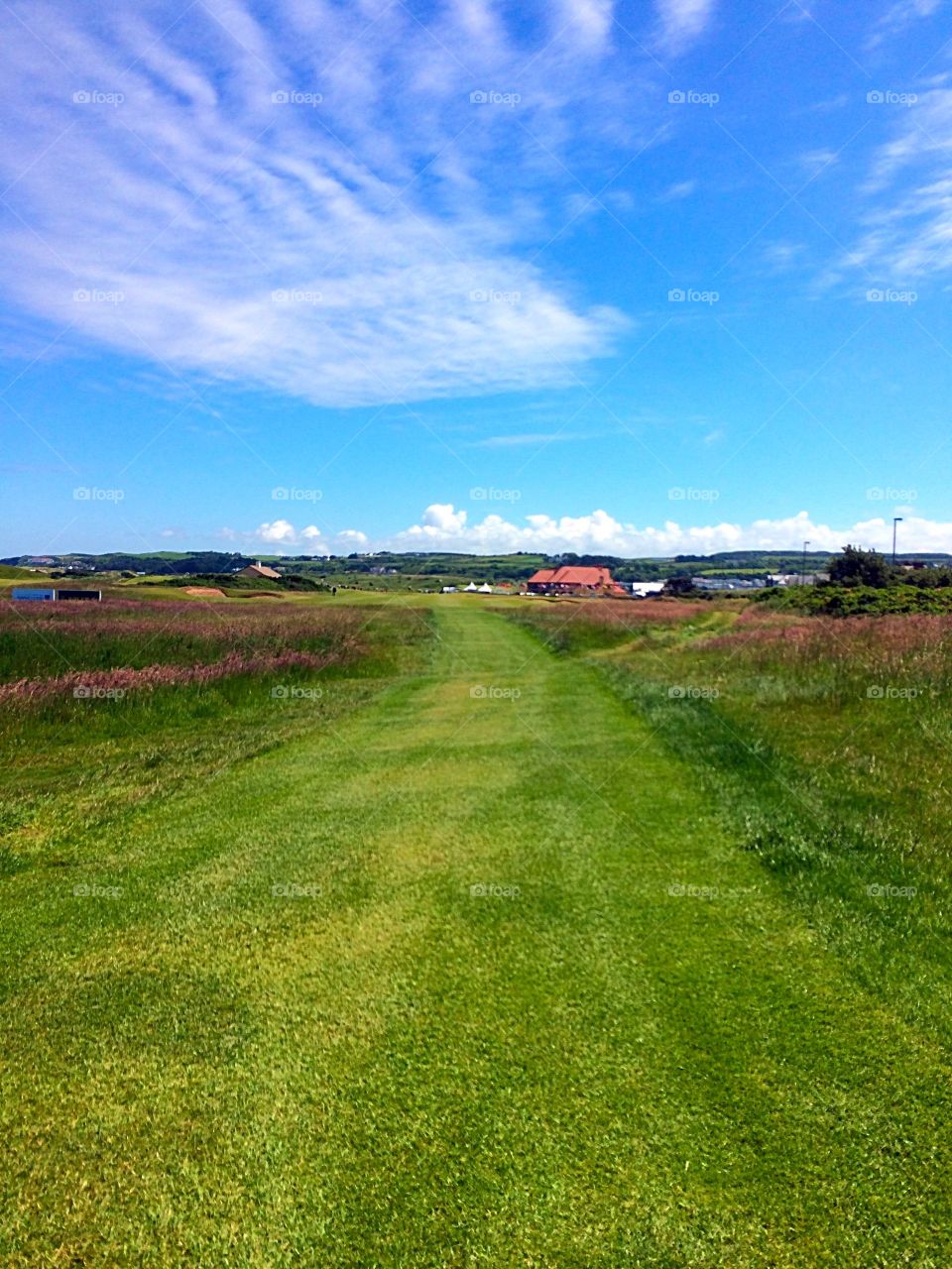 Royal Golf course . Royal Portrush 18th hole
