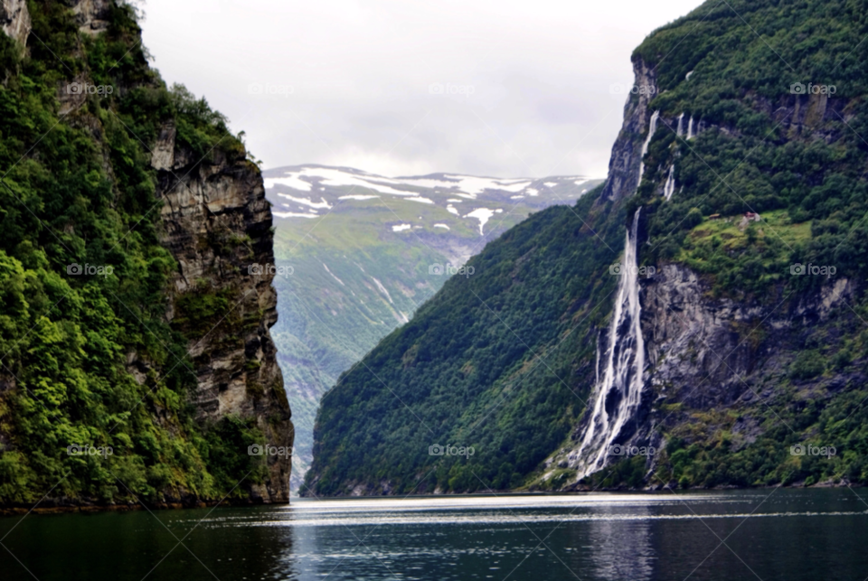norway water waterfall mountains by dymling
