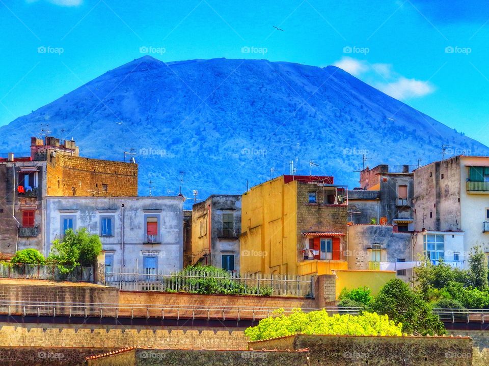 Vesuvio view from Ercolano