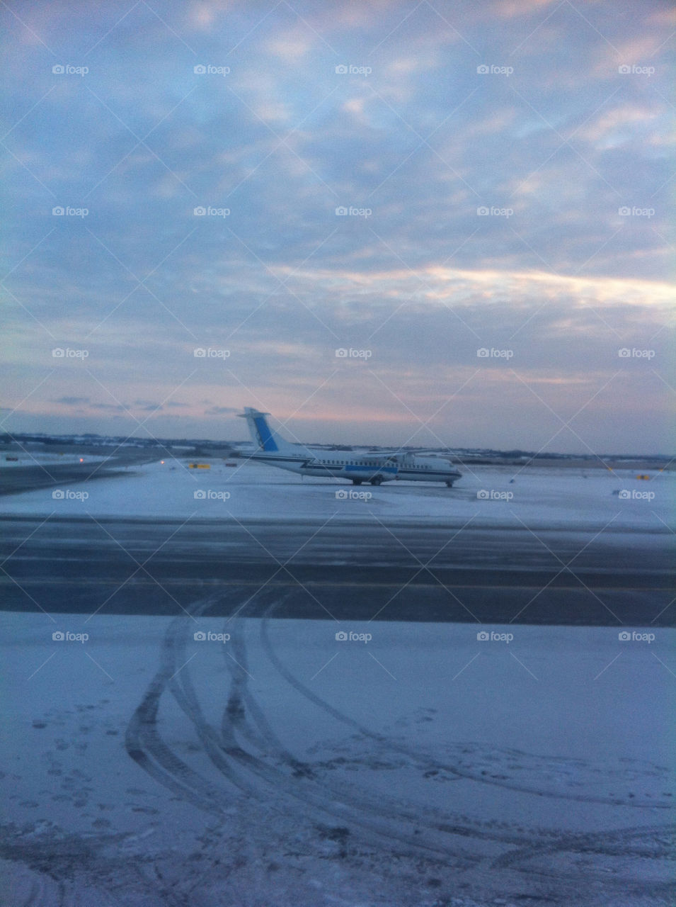 Sne i Sønderborg Lufthavn