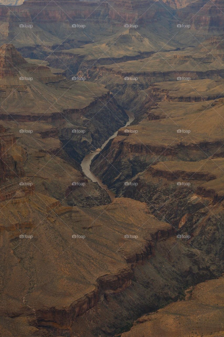 Columbia river passing through the grand canyon