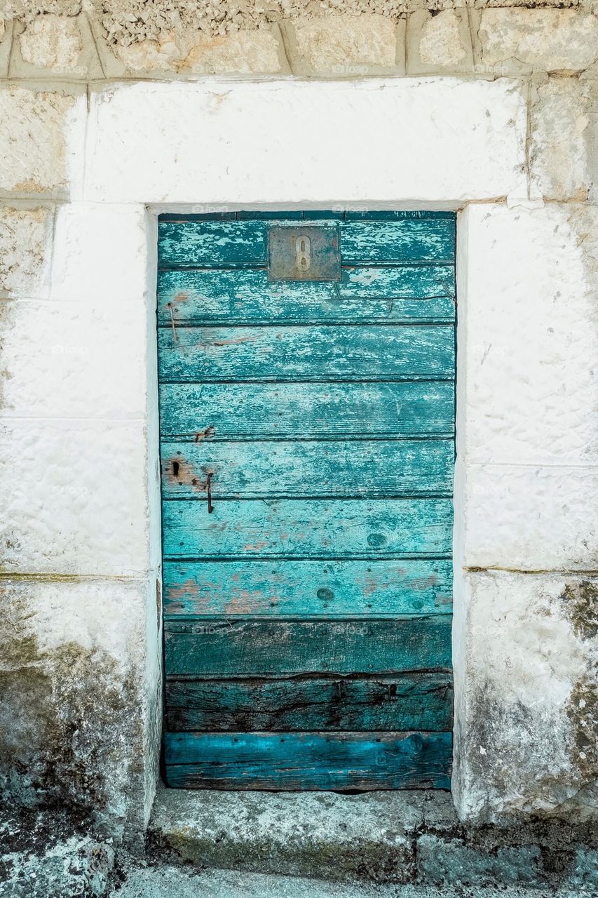 Old door in Croatia