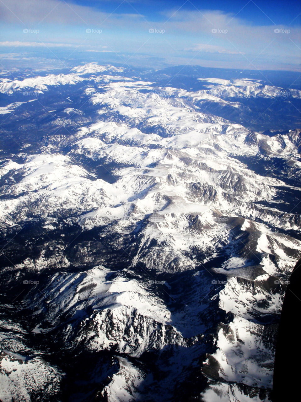 Colorado mountains . flying over Colorado on my way to Utah 