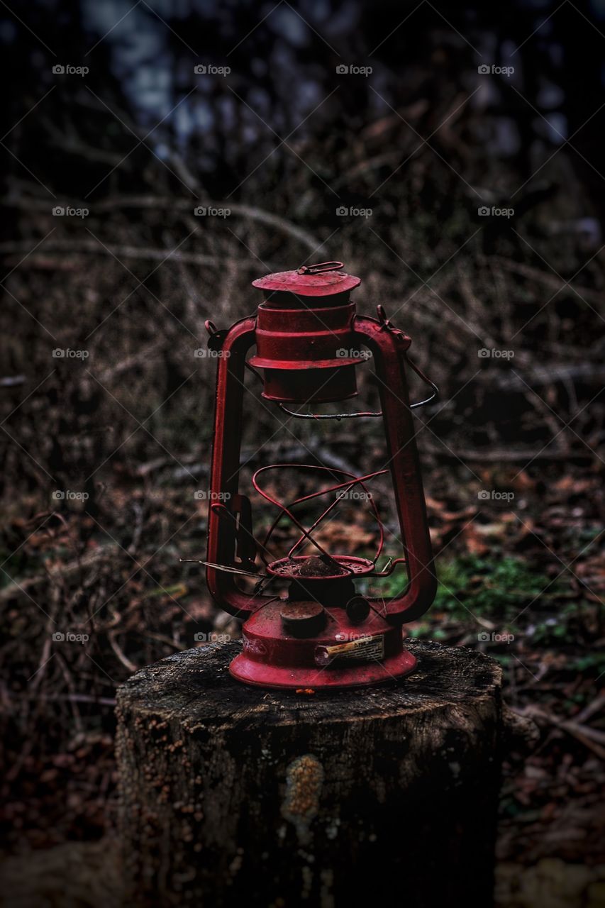 Old Red Lamp