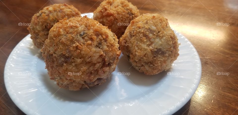 Homemade Boudin balls..