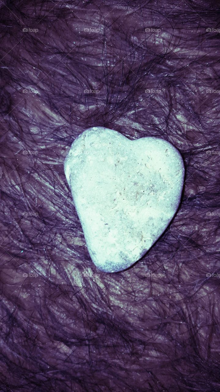 heart shaped stone