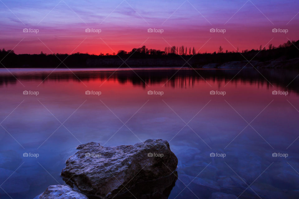 Water, Sunset, No Person, Dawn, Reflection