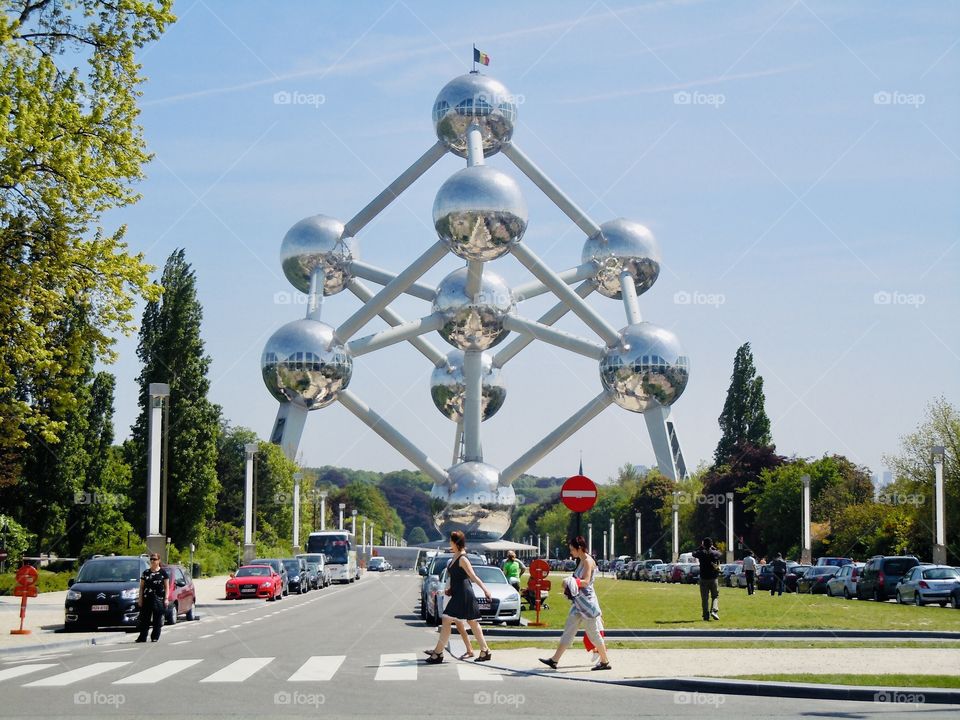 The Atomium Brussels - shades of Abbey Road 