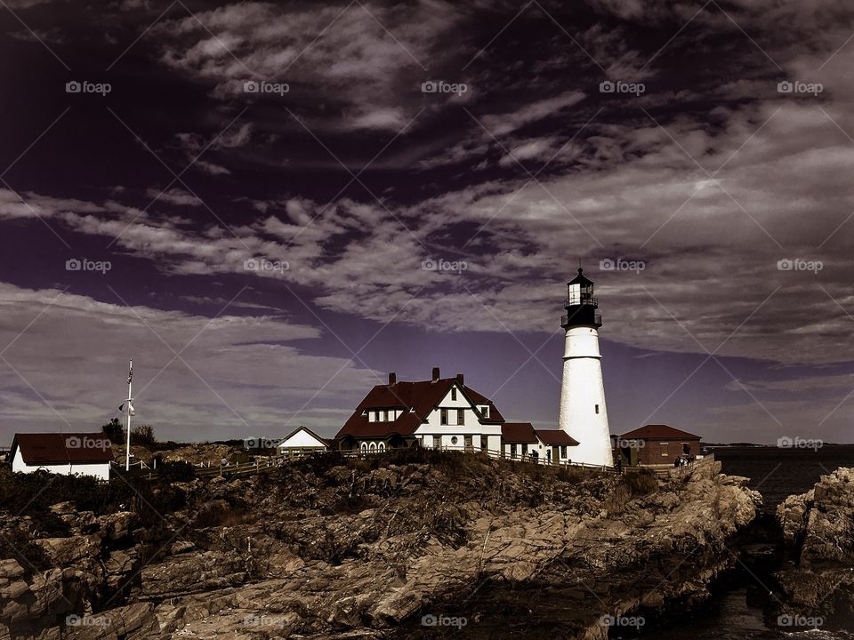 Lighthouse in Maine.