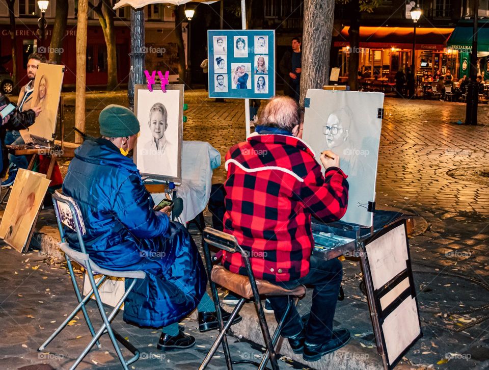 Street portrait artists
