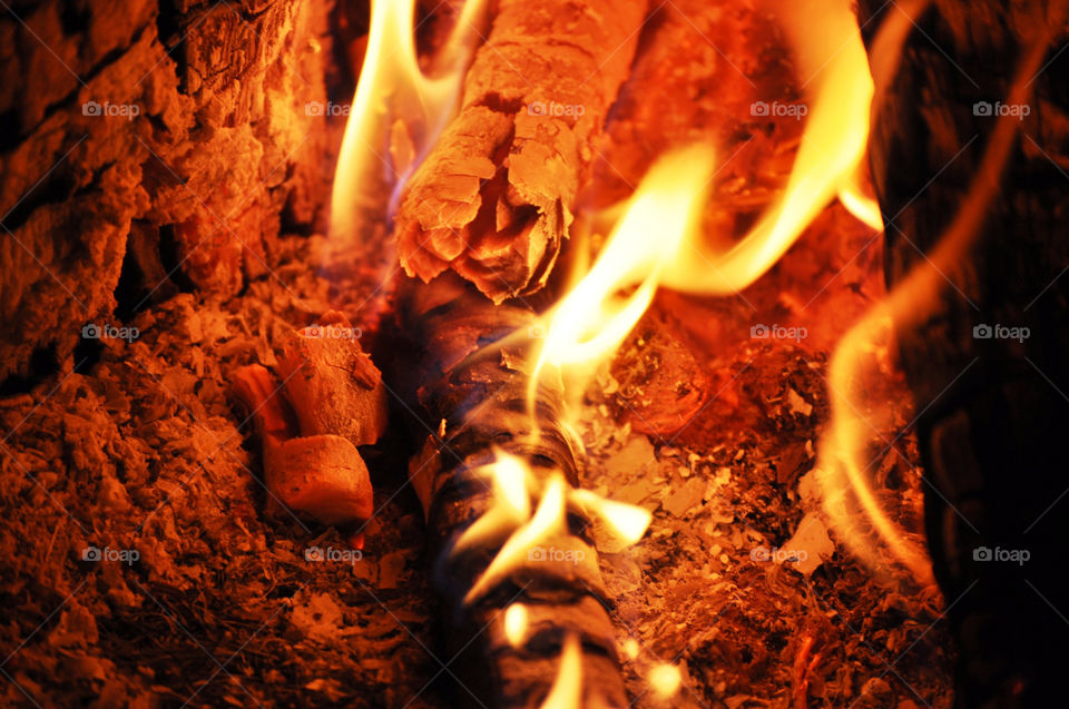 red wood orange fire by refocusphoto