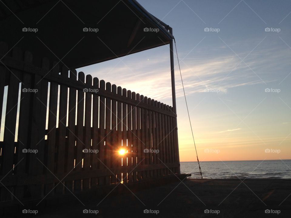 Sunset in Jurmala, Latvia