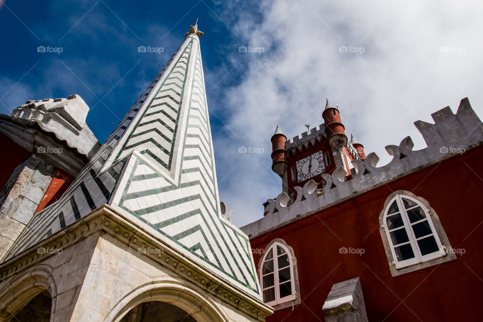 Clock Tower at Palacio da Pena, Sintra, Portugal