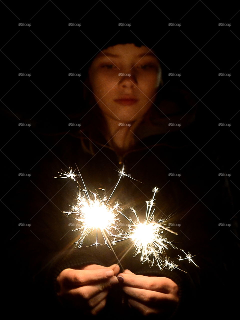 Sparklers and celebration