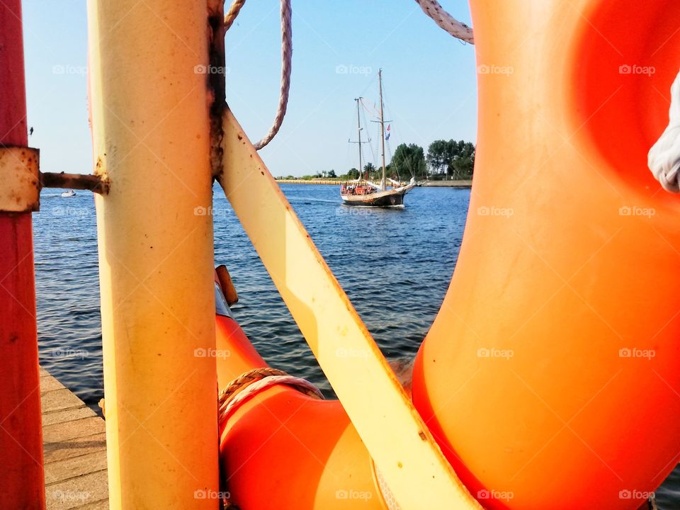 Sailboat on the Vistula River