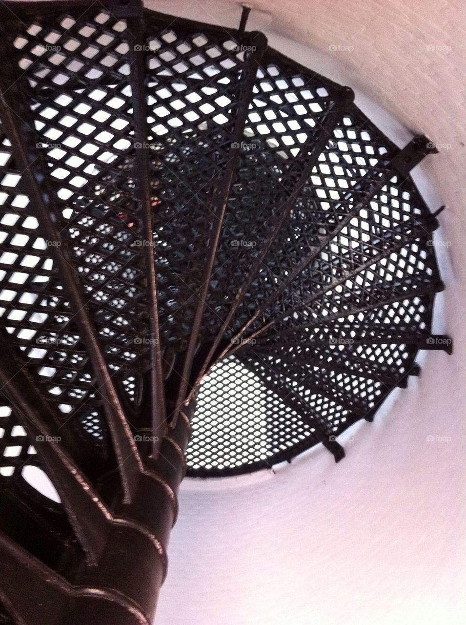 Stair case at lighthouse 