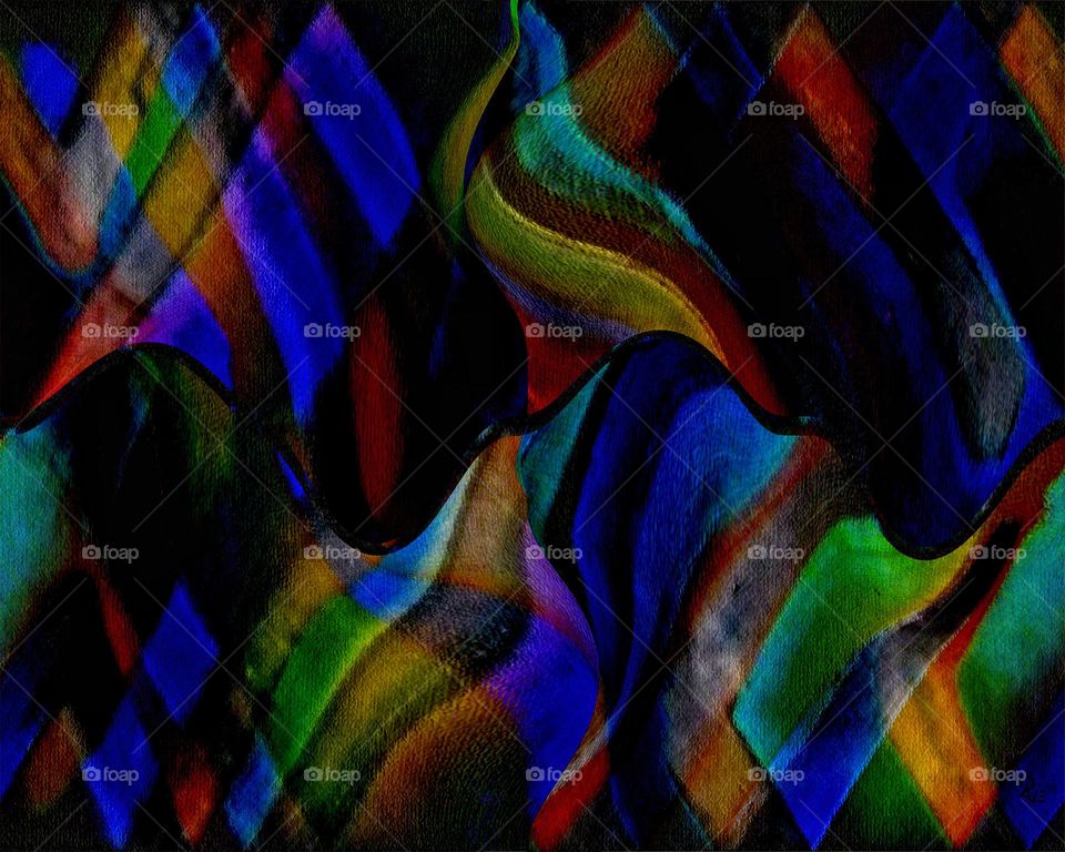 Abstract art on canvas colored canvas