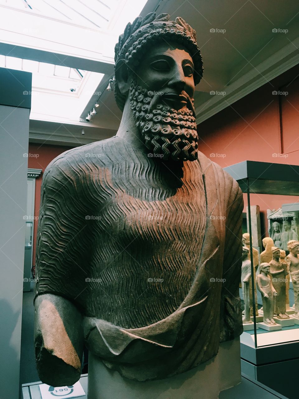 Greek statue in British Museum in London 