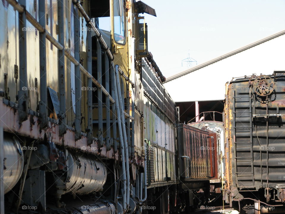 Rusty old railroad stock