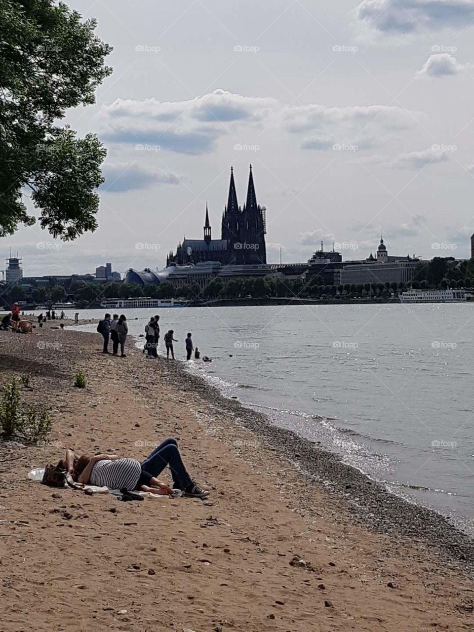 Am Rhein in Köln...
