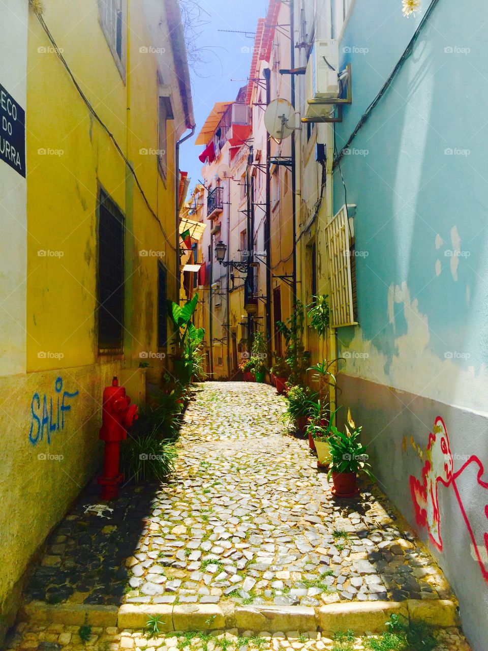 Narrow streets of Portugal 