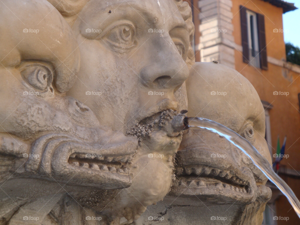 rome roman statue fountain by sellershot