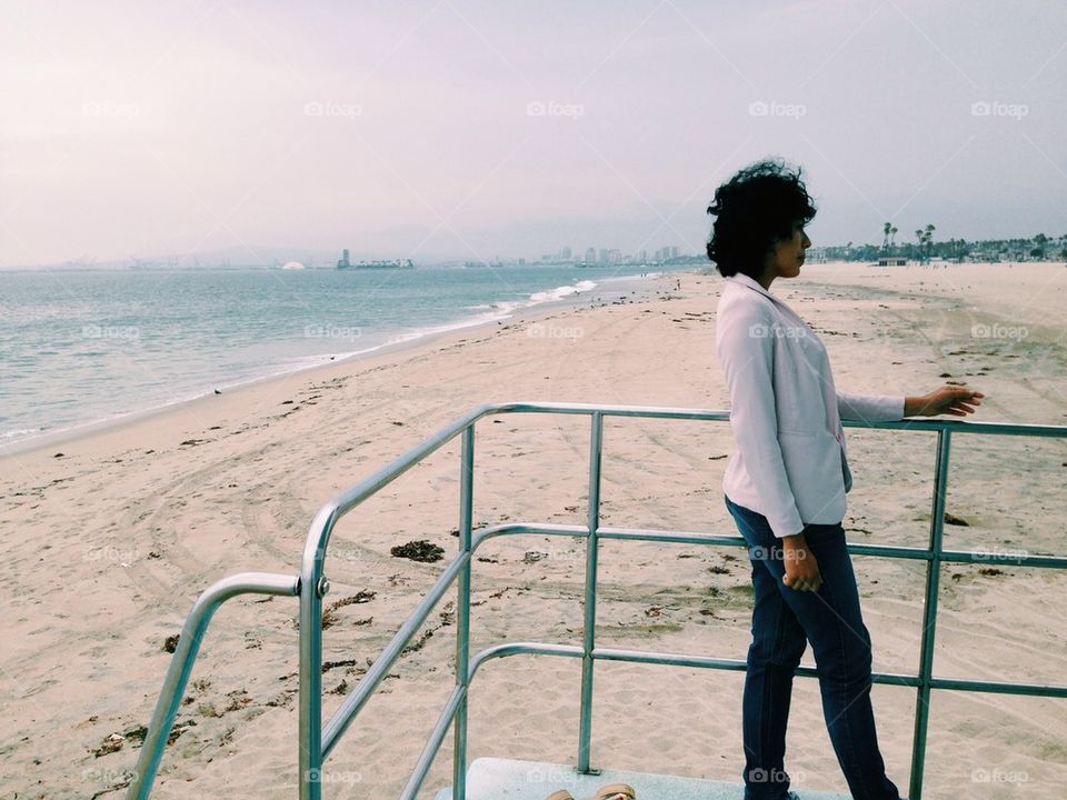 Wealthy Woman on Beach