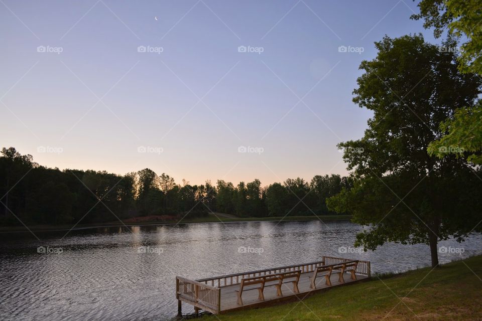 Sunrise . Camping at Small Country