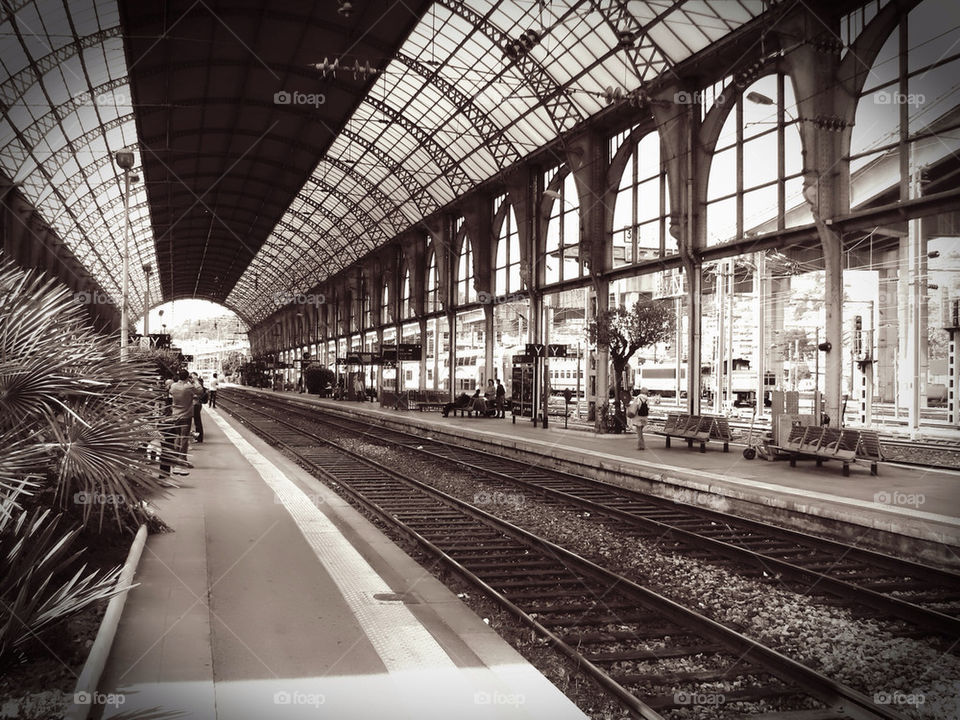 Train station in Nice France