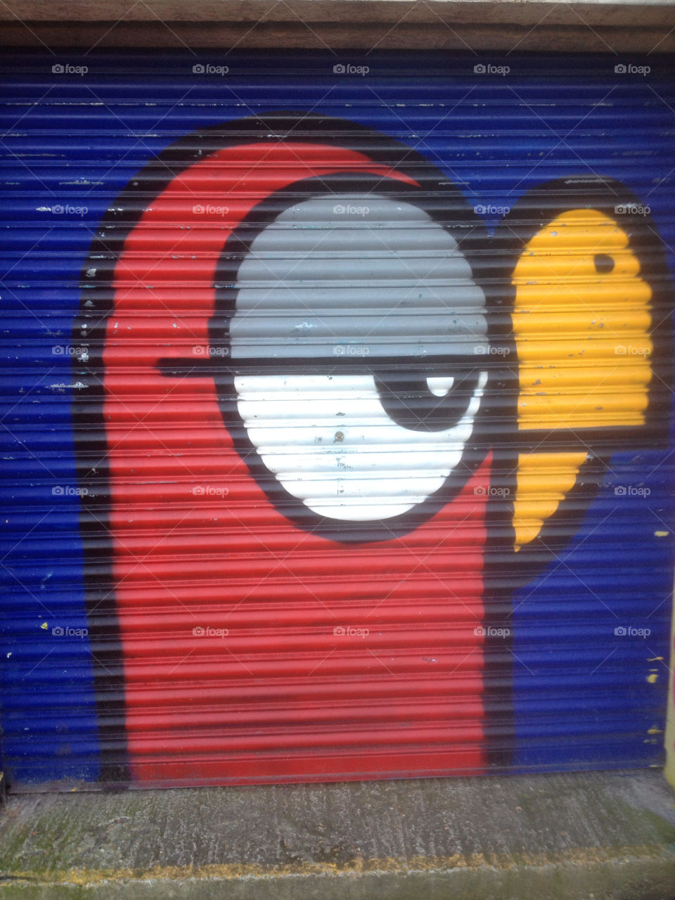 graffiti yellow blue red by mrbard