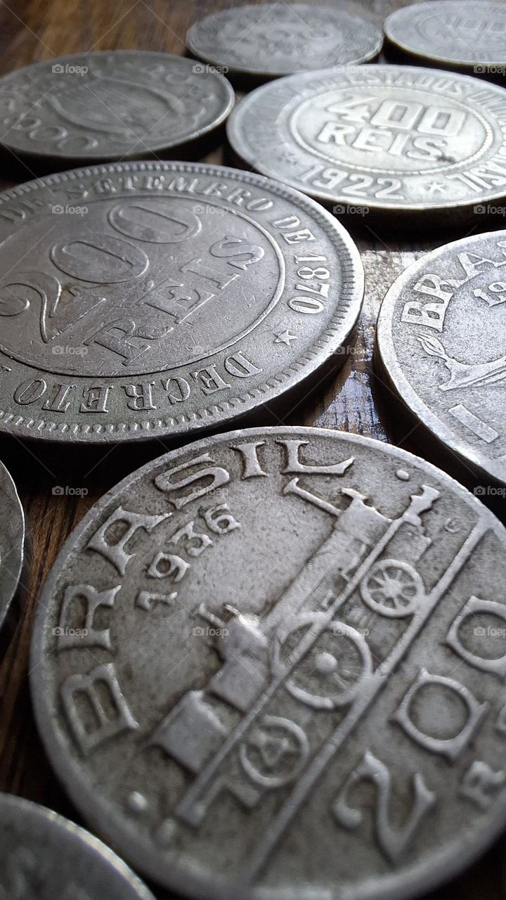 Old coins of Brazil
