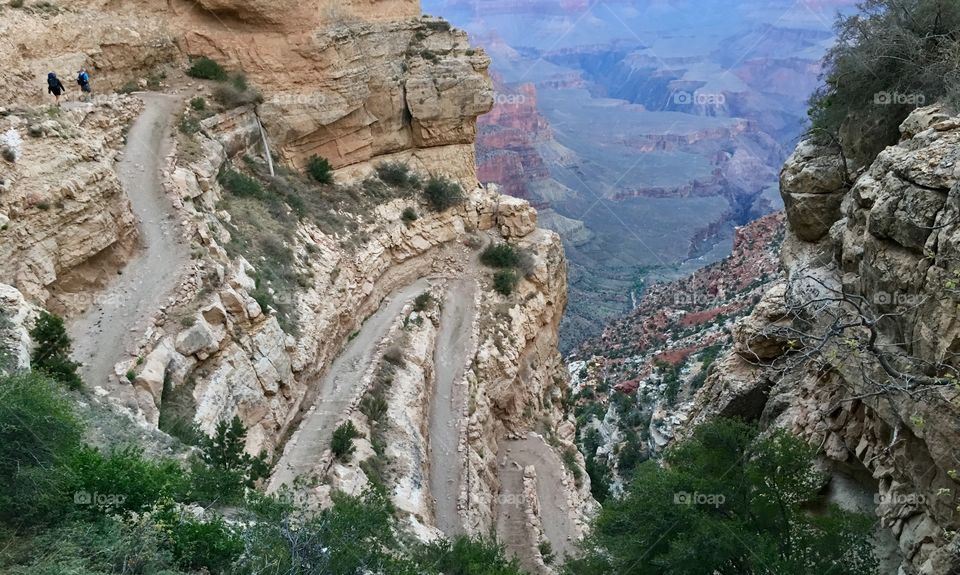 S. Kaibab Trail Switchbacks, Grand Canyon, AZ