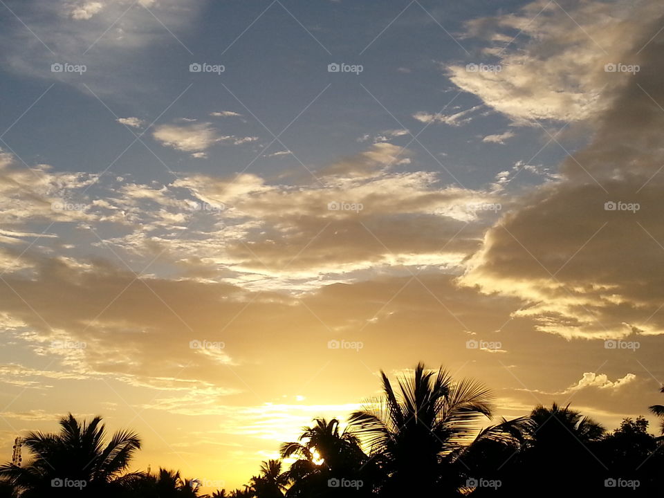 sun's sunset. sunset in my cam